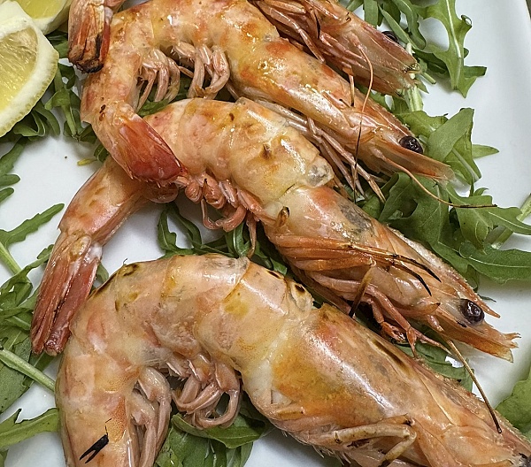 Gamberi alla griglia