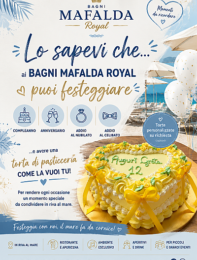 Ai Bagni Mafalda Royal ogni occasione diventa una festa! 🌊