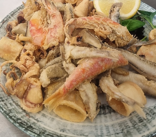 Fritto misto con pescato del giorno